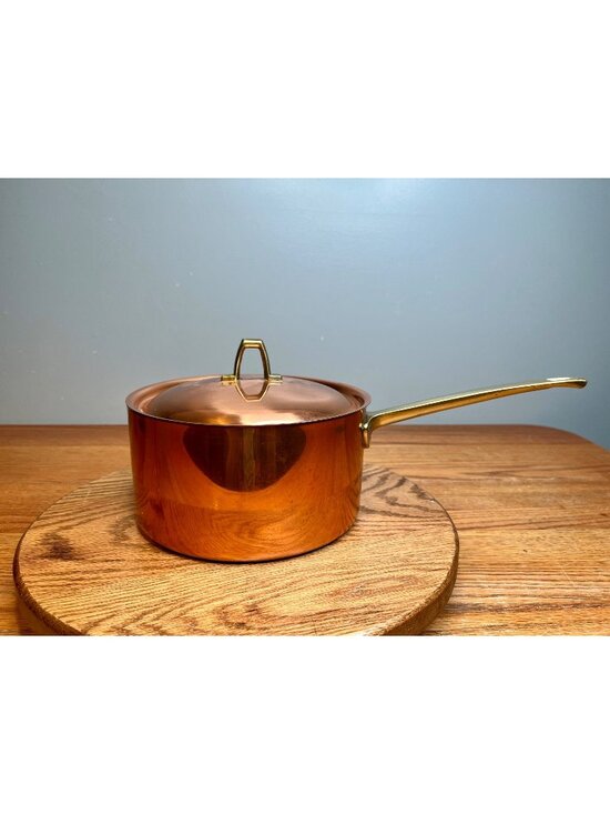 Paul Revere Ware Other - Vintage  Paul Revere Ware 3 quart  Copper Saucepan With Lid Bicentennial Brass H